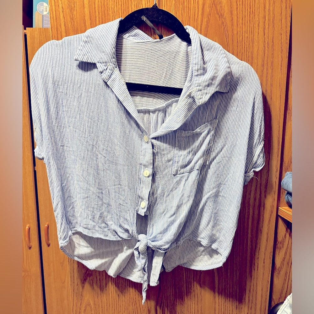 Button up crop top